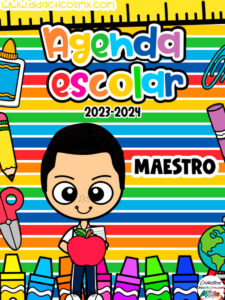 Agenda escolar 2023-2024 ¡Totalmente Gratis! - Material para Maestros